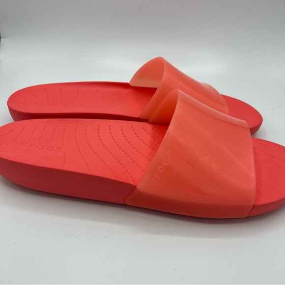 Crocs Woman's Splash Slides Neon Watermelon US W11 - Picture 6 of 13